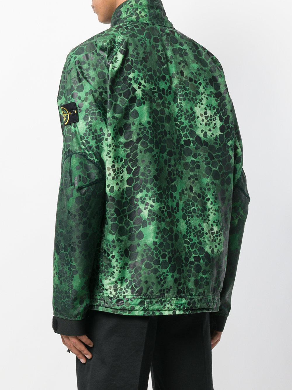 Stone Island Alligator Camo Light Cotton Nylon Rep Jacket in Green for Men  | Lyst