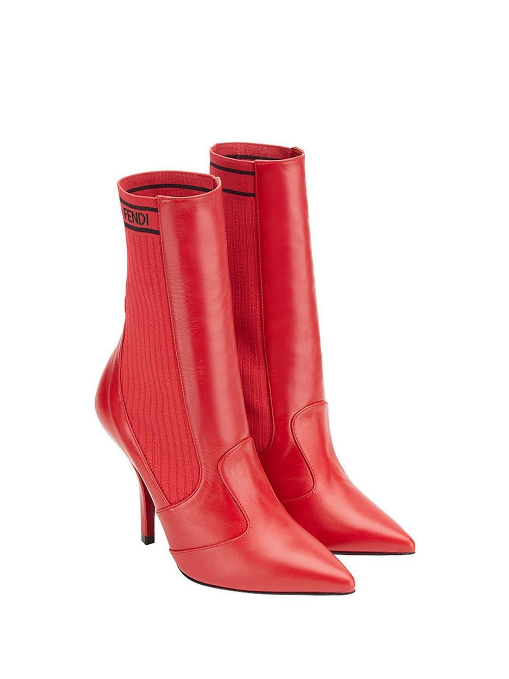 fendi boots red