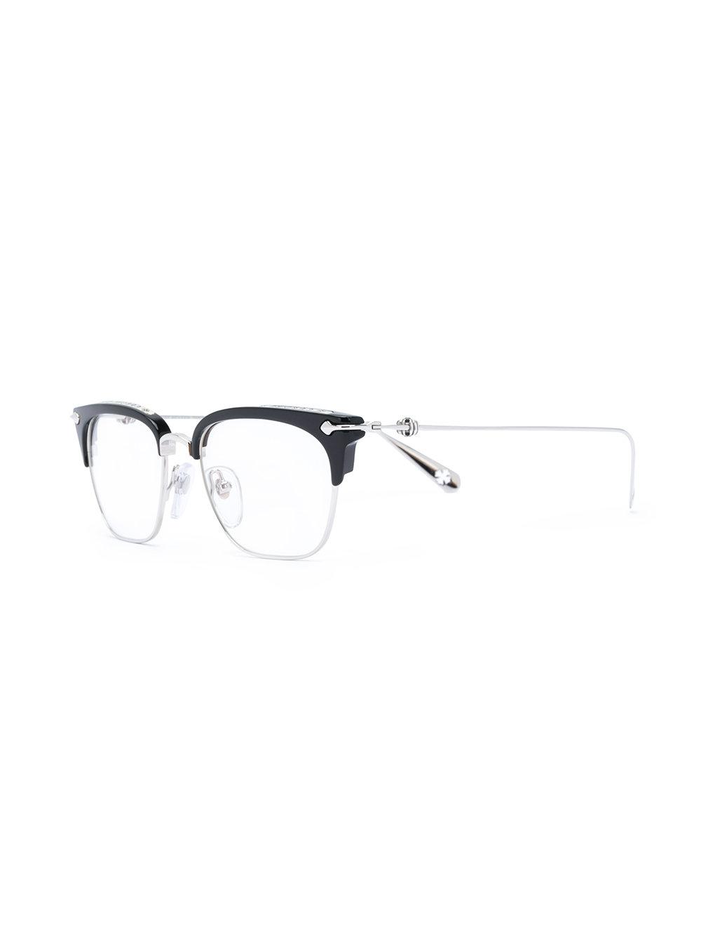 Chrome Hearts Square Frame Optical Glasses in Metallic | Lyst