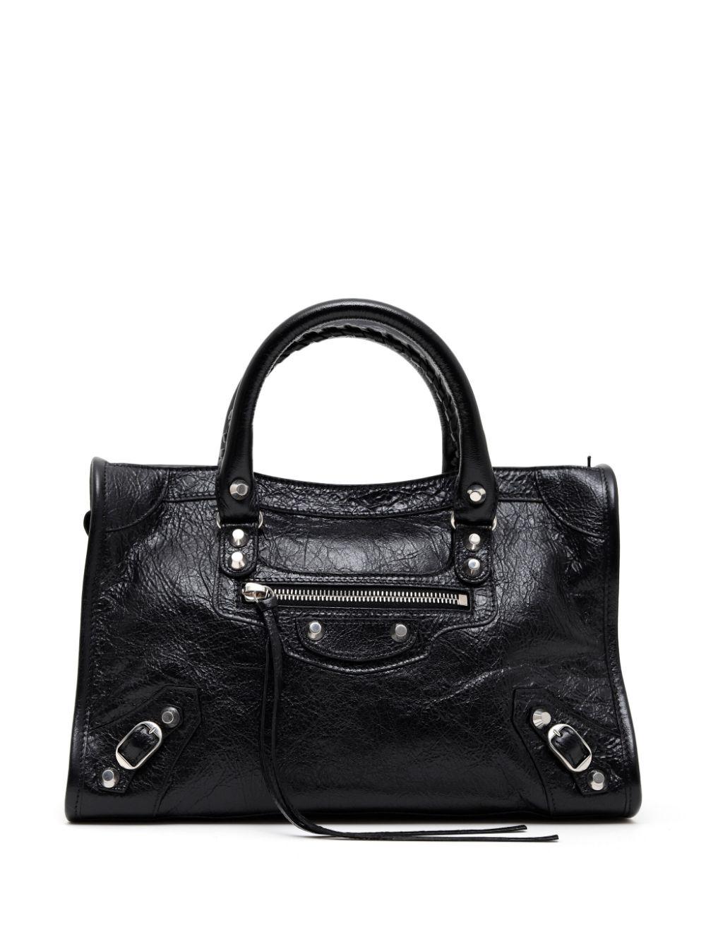 Balenciaga レディース ブラック Le City レザーハンドバッグ S トート 