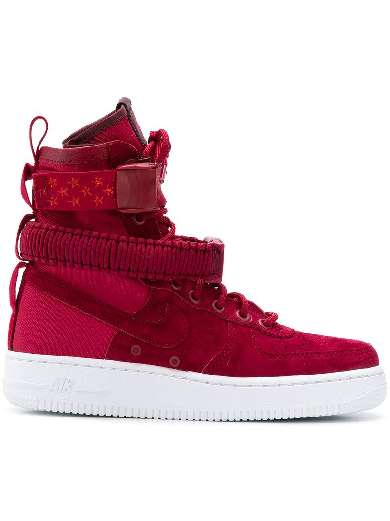 Nike Suede Sf Air Force 1 Red Crush/red Crush - Lyst