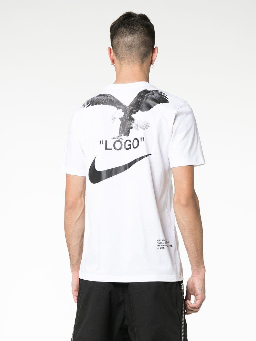 Nike X Off-white White Tuxedo Print Shirt for Men | Lyst