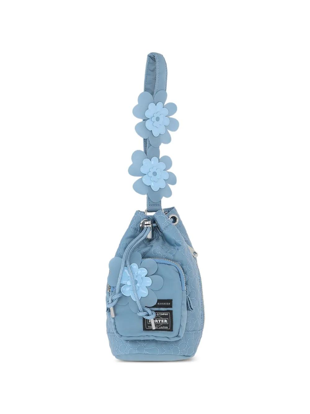 cecilie bahnsen fallulah bag 水色 Fallulah Medium ruffled shoulder bag in blue - Cecilie
