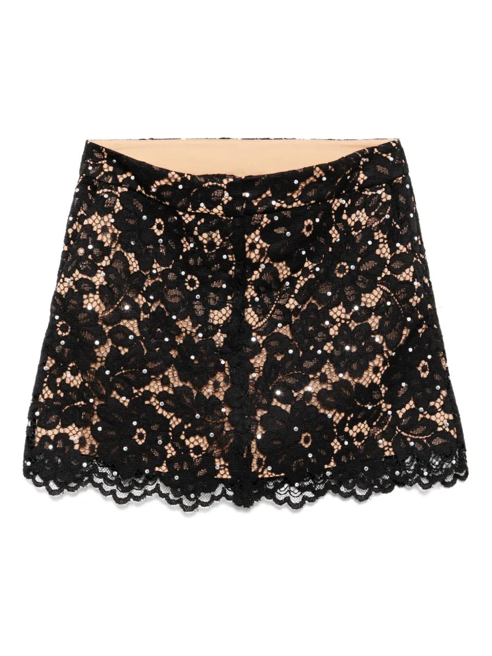 ミニスカート Michael Kors MINI SKIRT WITH FLORAL APPLIQUES MICHAEL Michael Kors Mini skirts for Women | Online Sale up