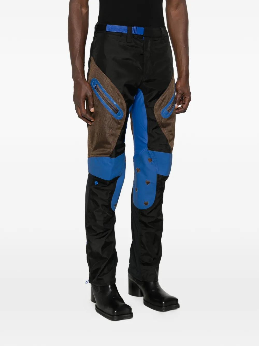 Kiko Kostadinov X Fox Lab Zip Fox Motif Trousers in Blue for Men