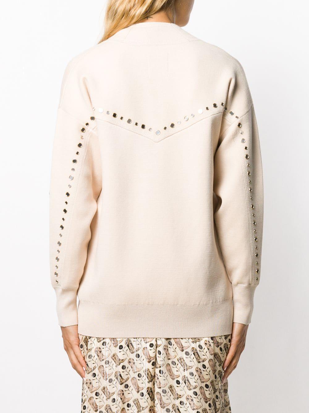sandro studded cardigan