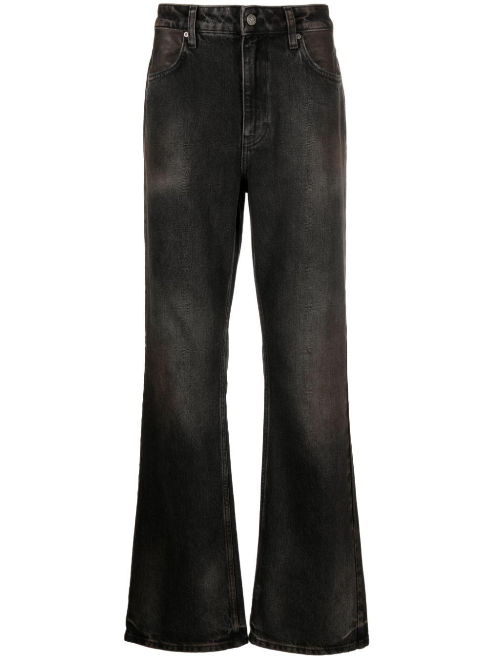 Guess USA Mid-rise Flared Jeans in Black for Men | Lyst