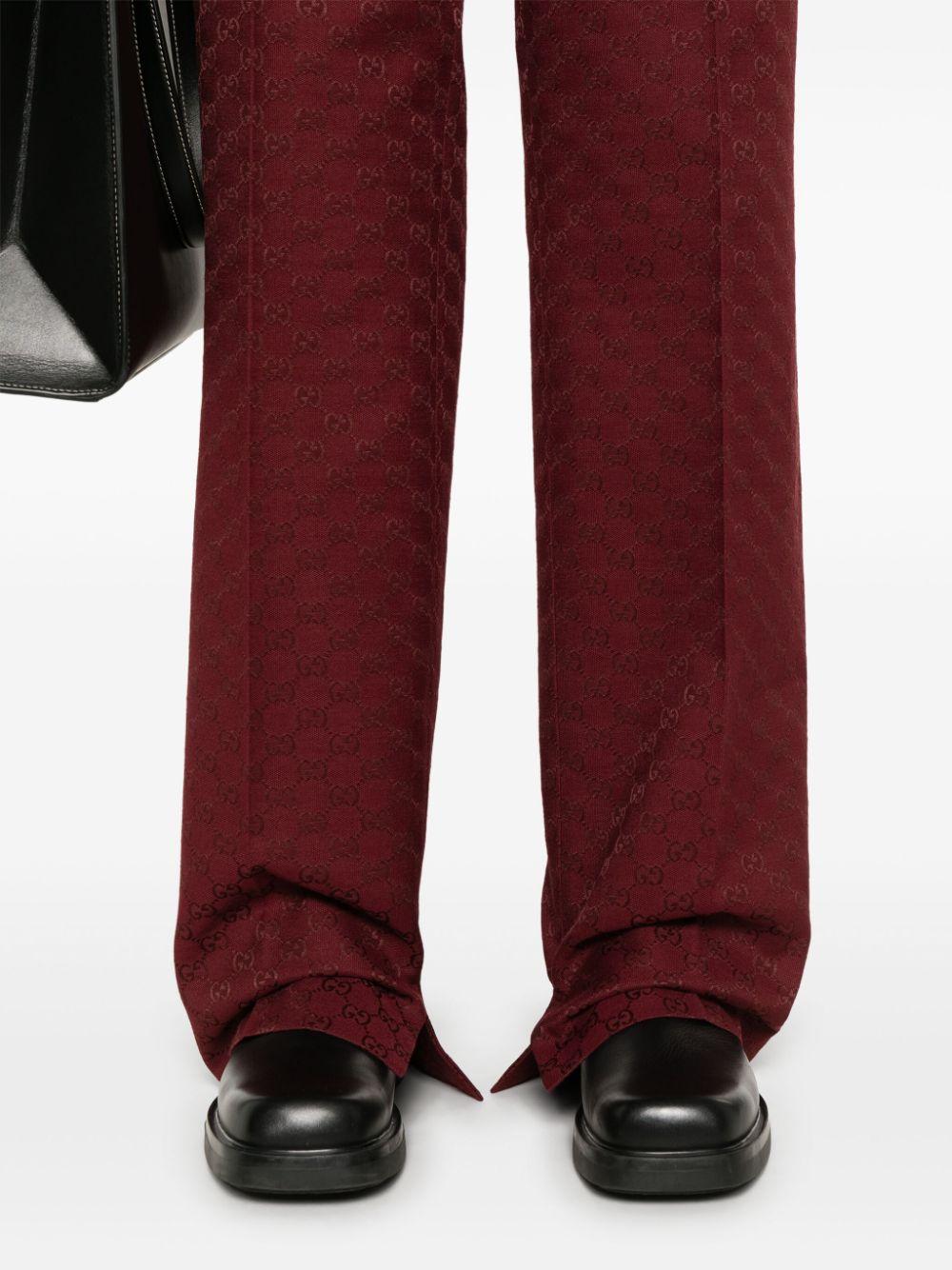 Pantalones con motivo GG Gucci de hombre de color Rojo Lyst