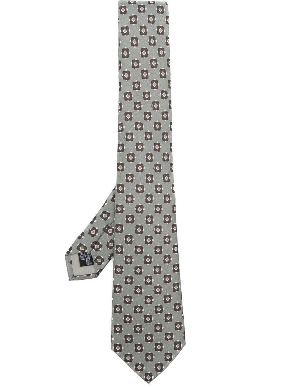 Giorgio Armani jacquard-monogram Silk Tie - Farfetch