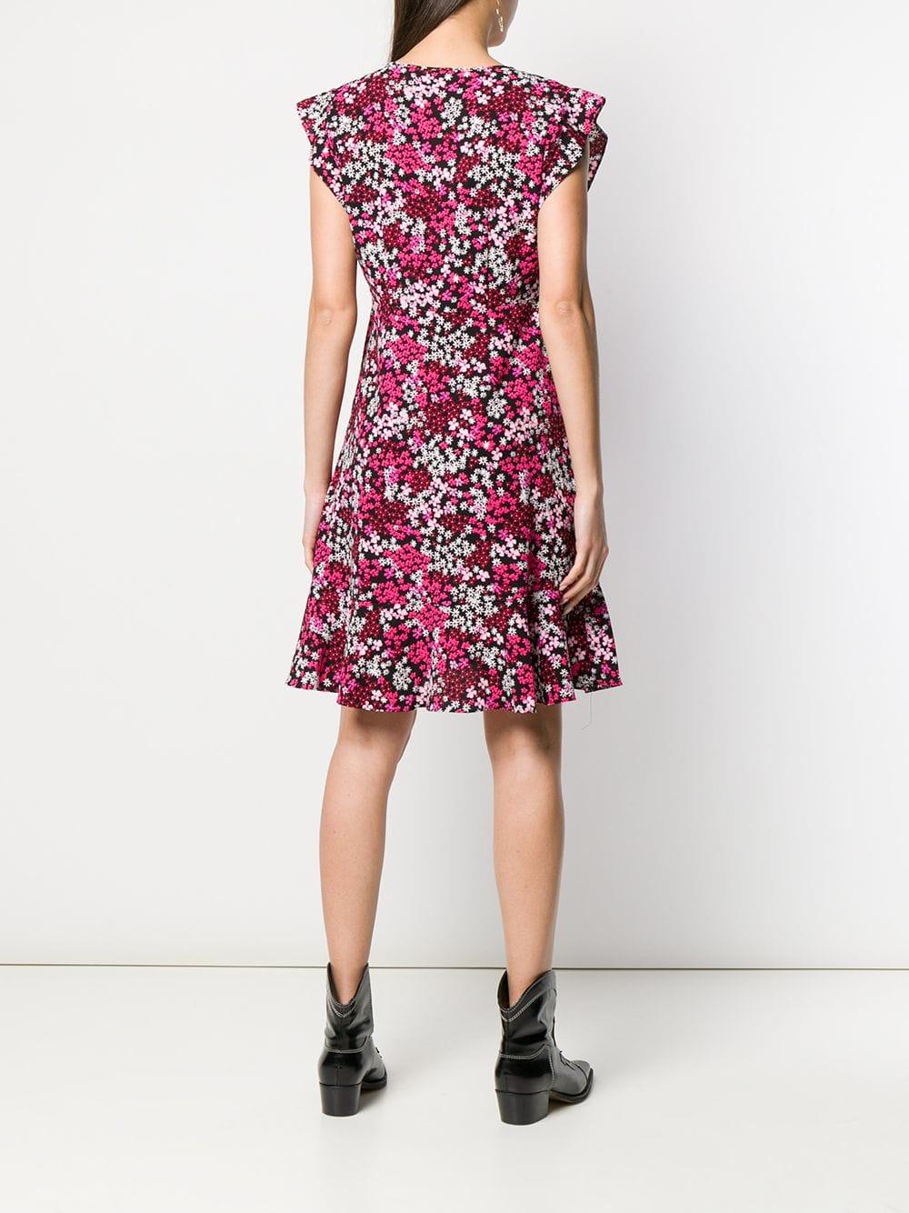 michael kors black ruffle dress