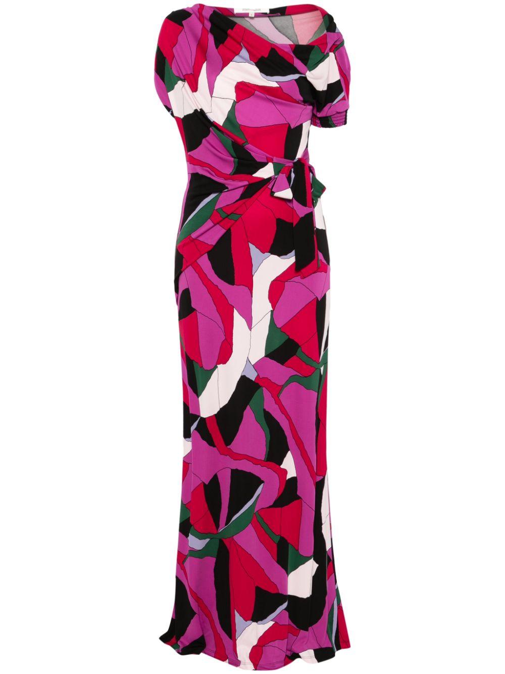 Diane von Furstenberg レディース レッド Eliana マキシドレス ワンピース