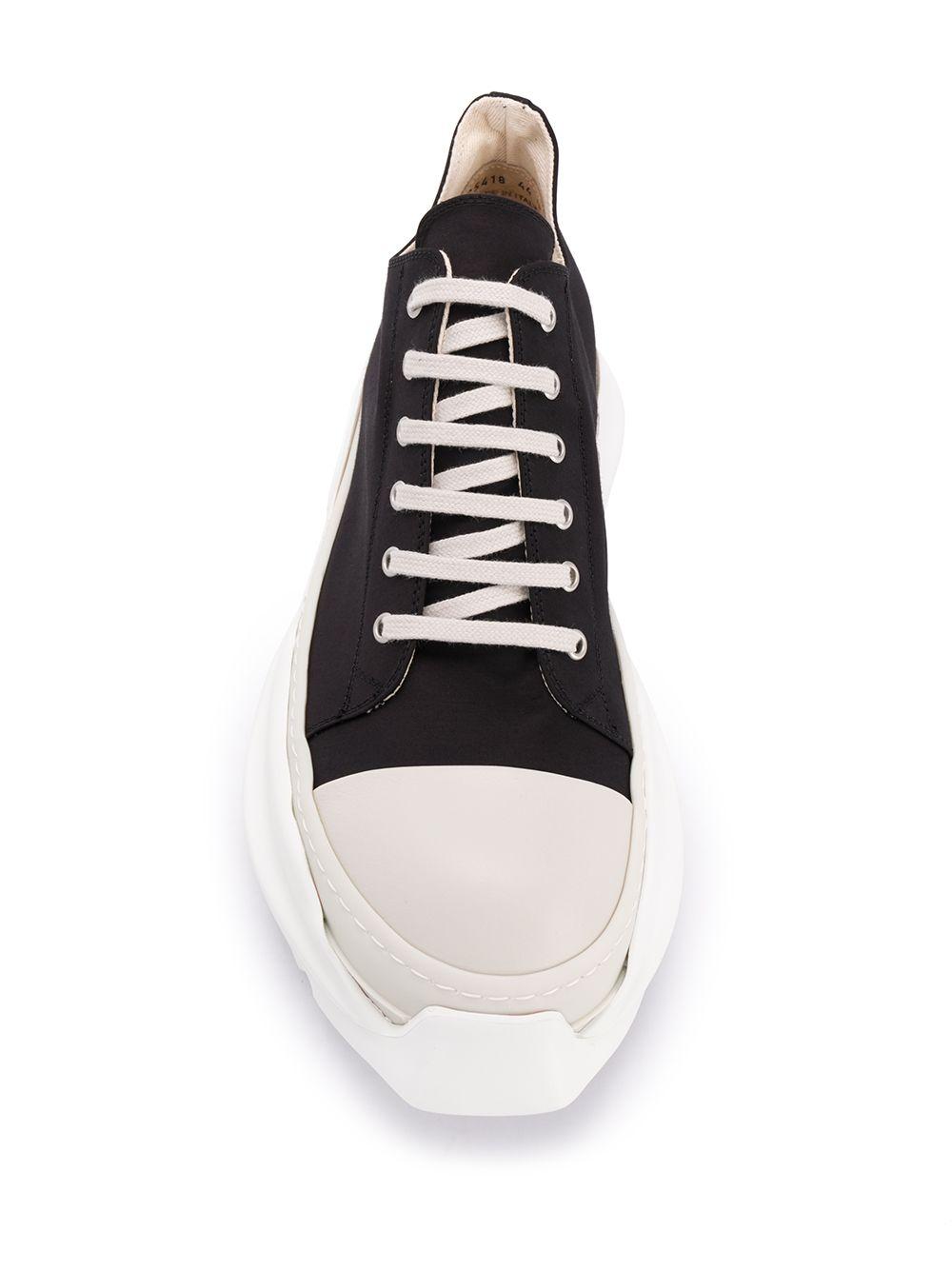 rick owens drkshdw lace up low top sneakers black
