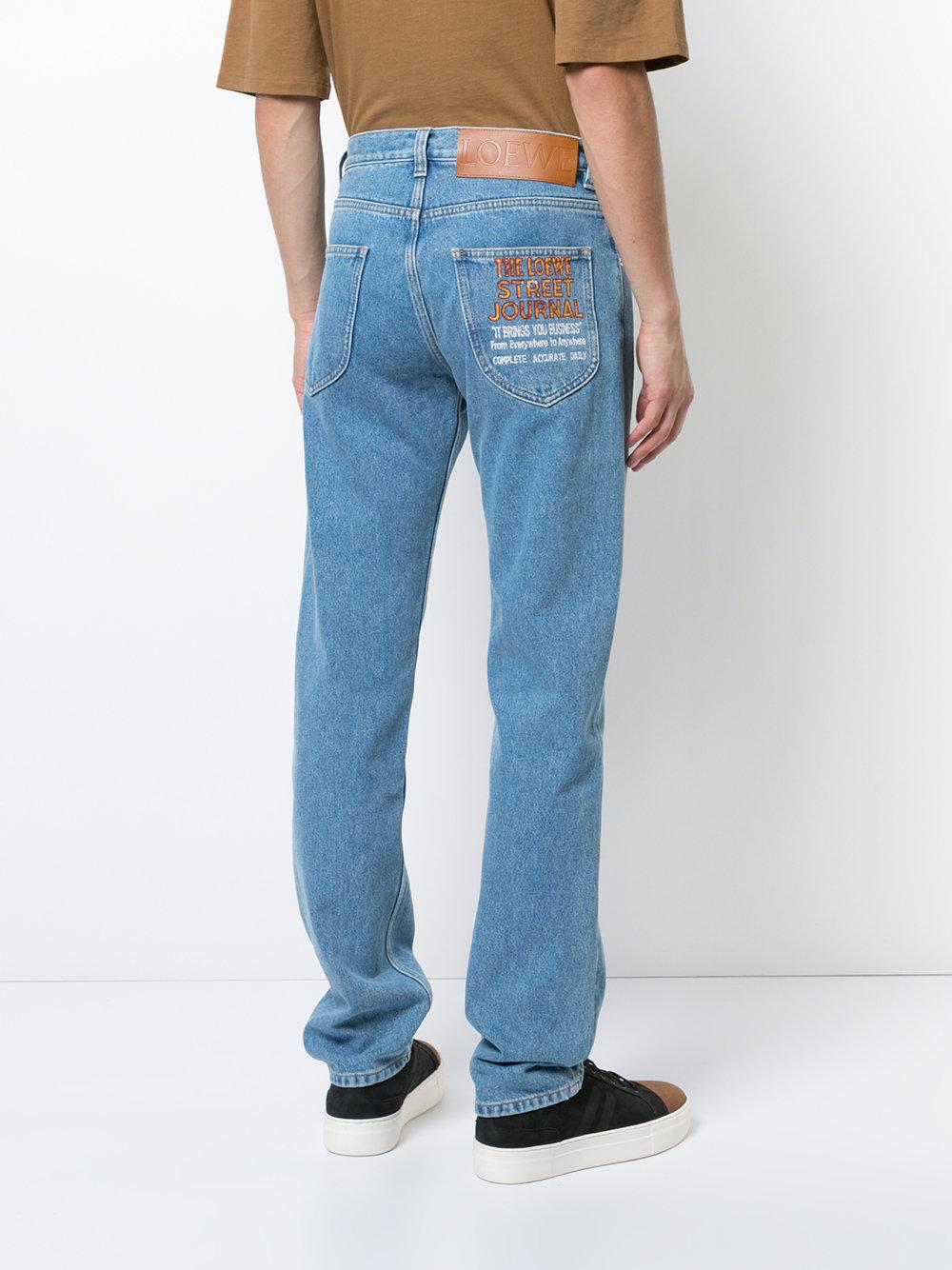 Loewe Denim Regular Long Jeans in Blue for Men Lyst