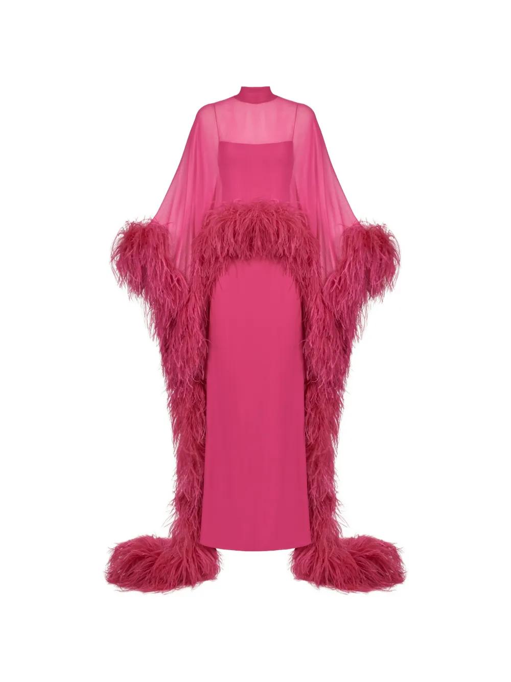 Designer Pink Feather Dresses for Women - Up to 60% off | Lyst