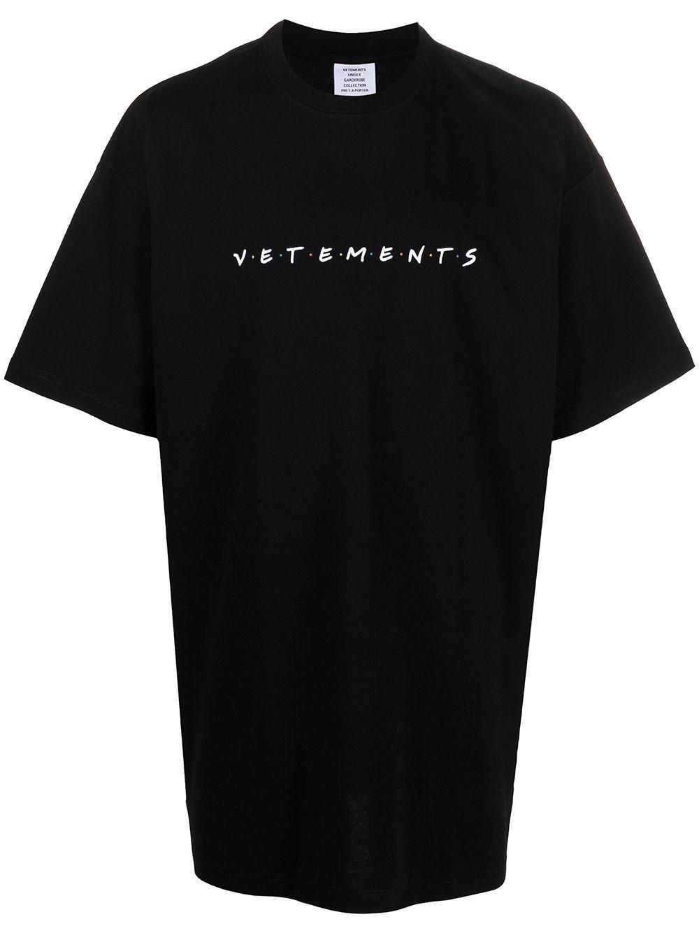 Vetements Baumwolle T-Shirt mit Friends 