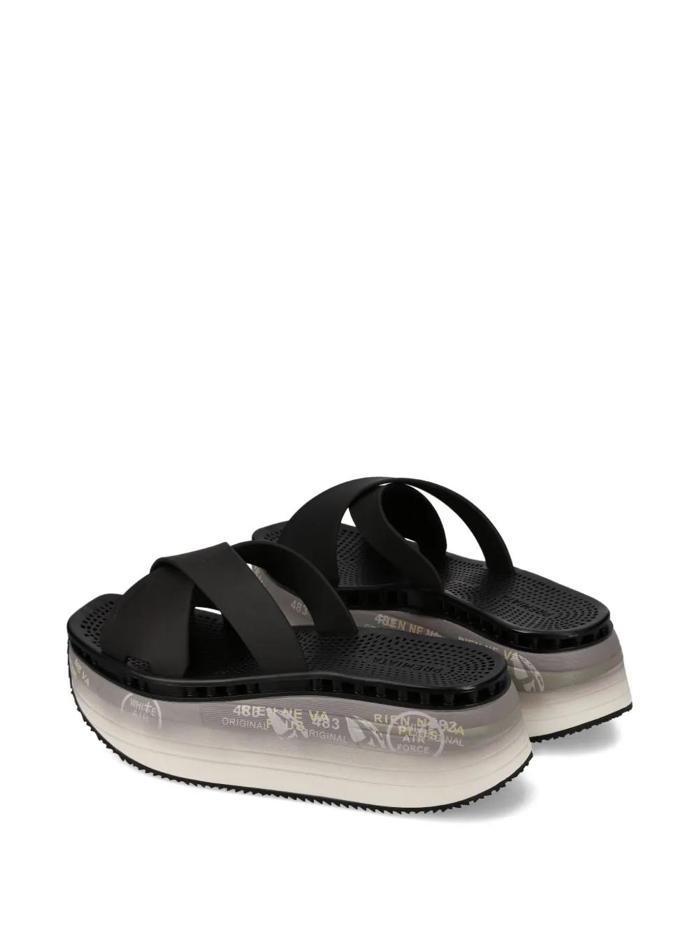 サンダル・ミュール PREMIATA Women Sandals M6650 BLACK Premiata Flat sandals for Women | Online Sale up to 74% off