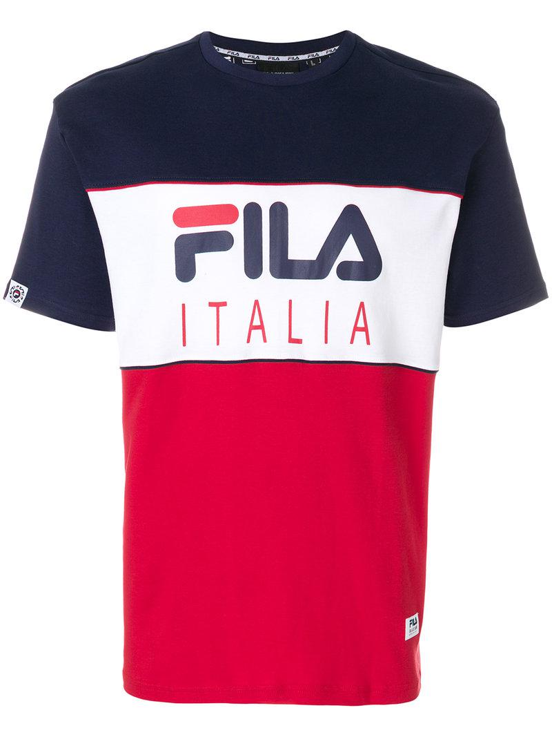 Lyst - Fila Tri-colour T-shirt for Men