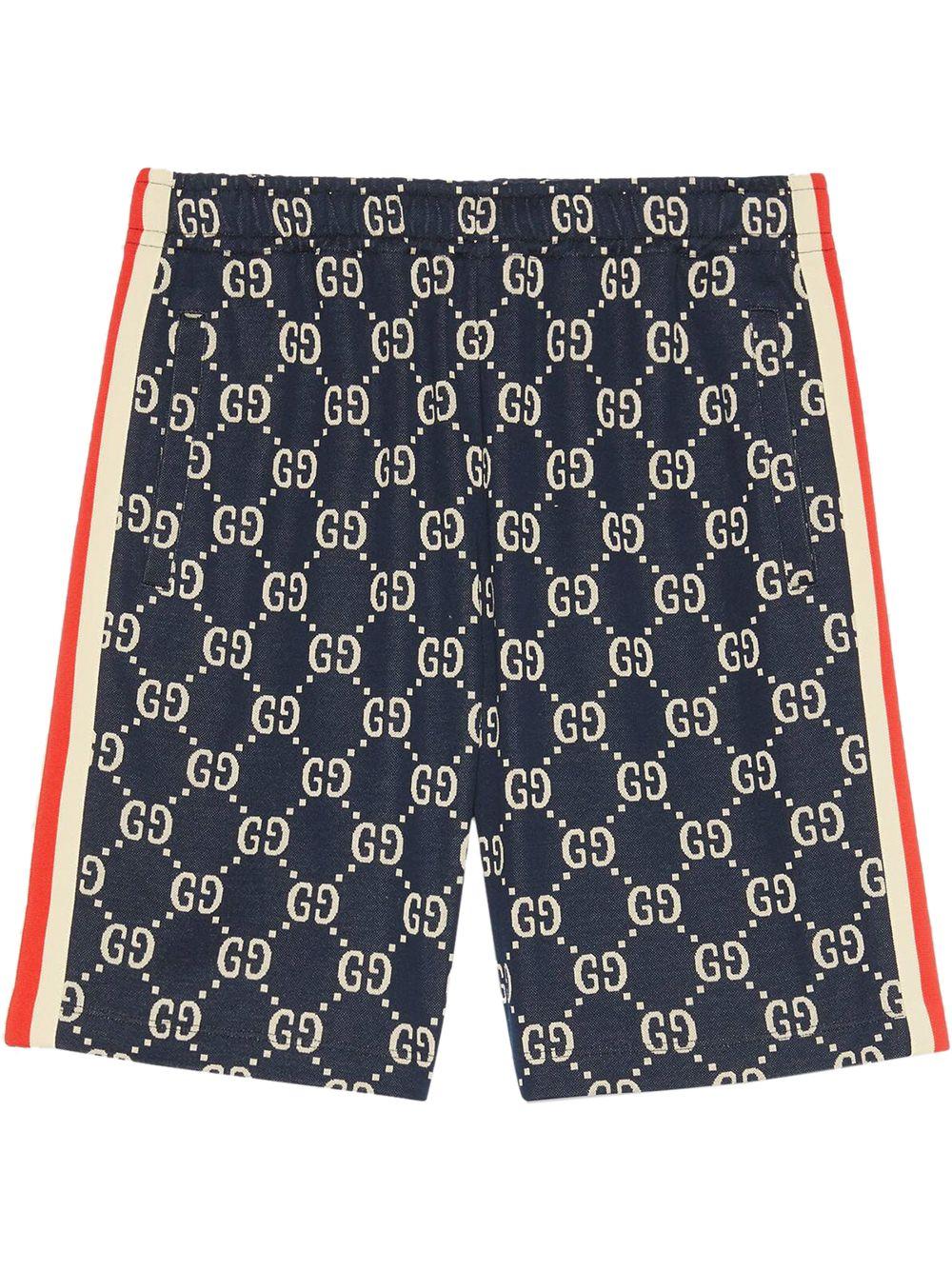 Gucci GG Jacquard Shorts in Blue | Lyst