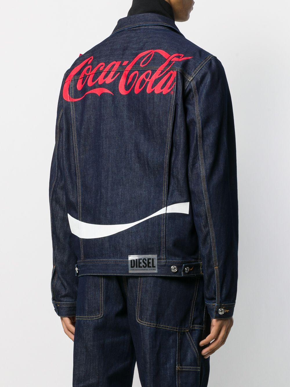 DIESEL Coca cola Print Denim Jacket in Blue Lyst UK
