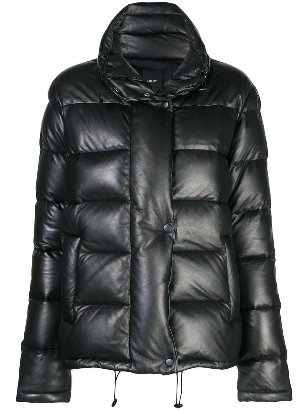 LTH JKT Leather Cat Puffer Jacket in Black - Lyst