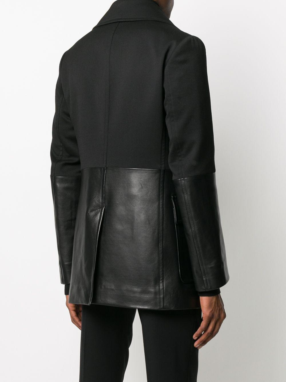 Alexander McQueen Wool Double-breasted Coat in Black for Men - Lyst