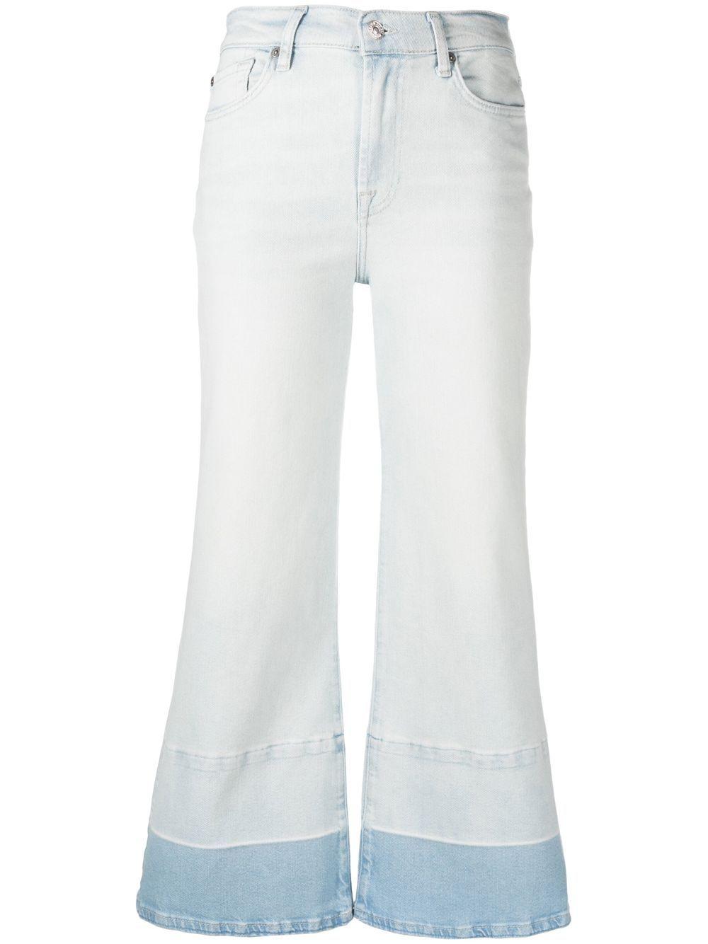 Jeans svasati di 7 For All Mankind in Bianco | Lyst