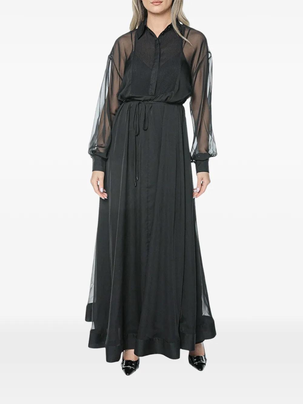 aveline maxi dress Aveline Luminescent Pleated Maxi Dress