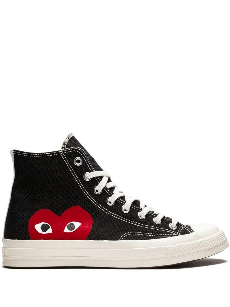 Lyst - Converse X Comme Des Garçons Play Chuck 70 Sneakers in Black