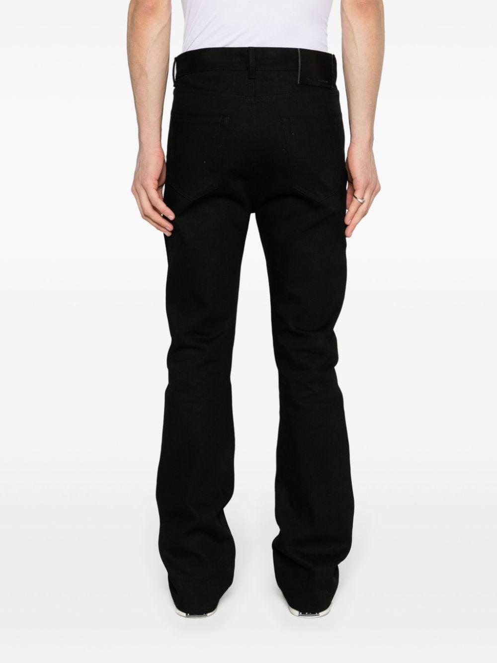 Rick Owens Jim Cut Mid-rise Bootcut Jeans in Black for Men