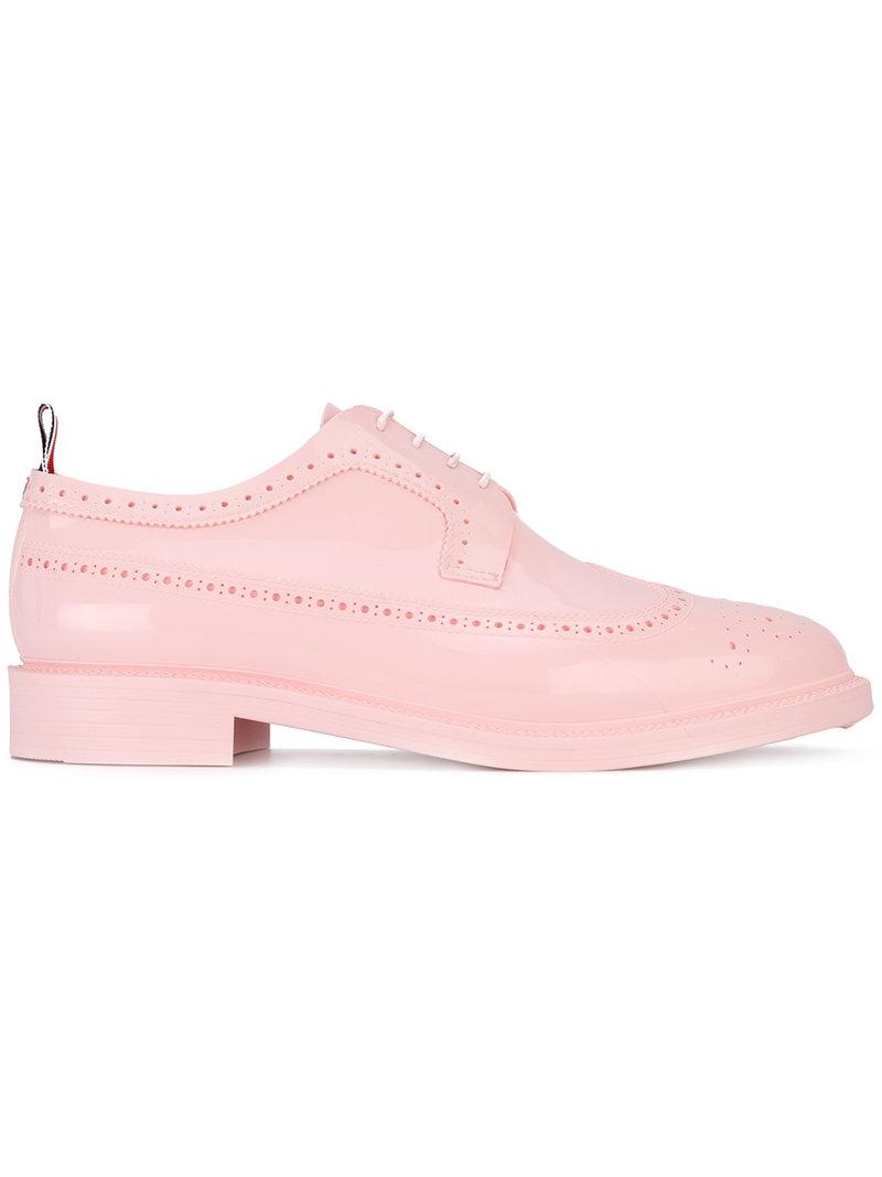 Thom Browne Leather Brogues in Pink 