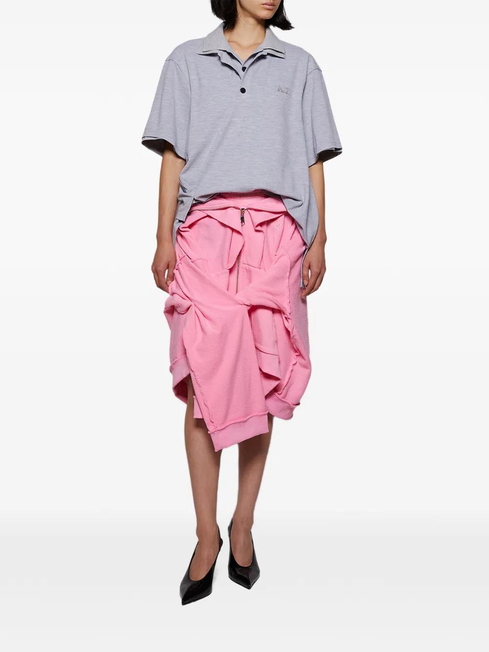 Natasha Zinko Hoodie Midi-Skirt in Pink | Lyst