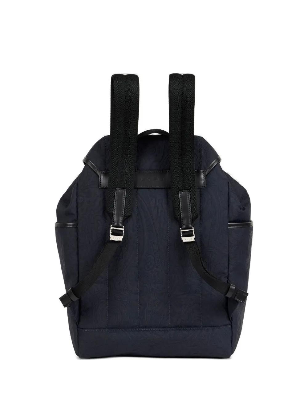 Etro Pegaso-Logo Backpack in Blue for Men | Lyst