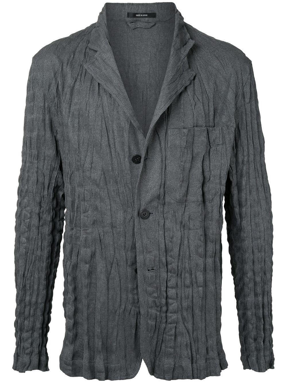 Issey Miyake Pleated Blazer Jacket in Grey (Gray) for Men - Lyst
