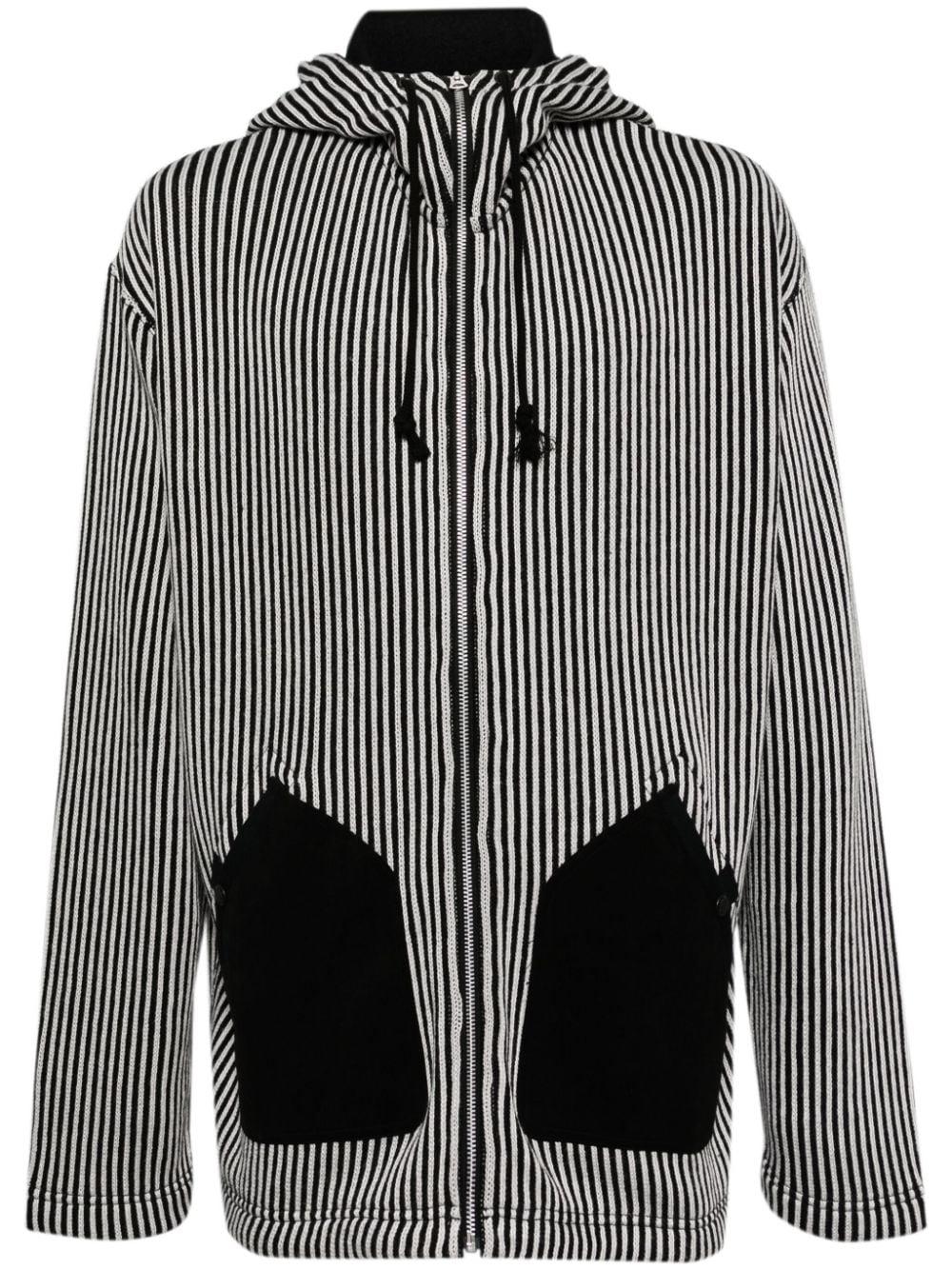Black and white striped hoodie mens hotsell