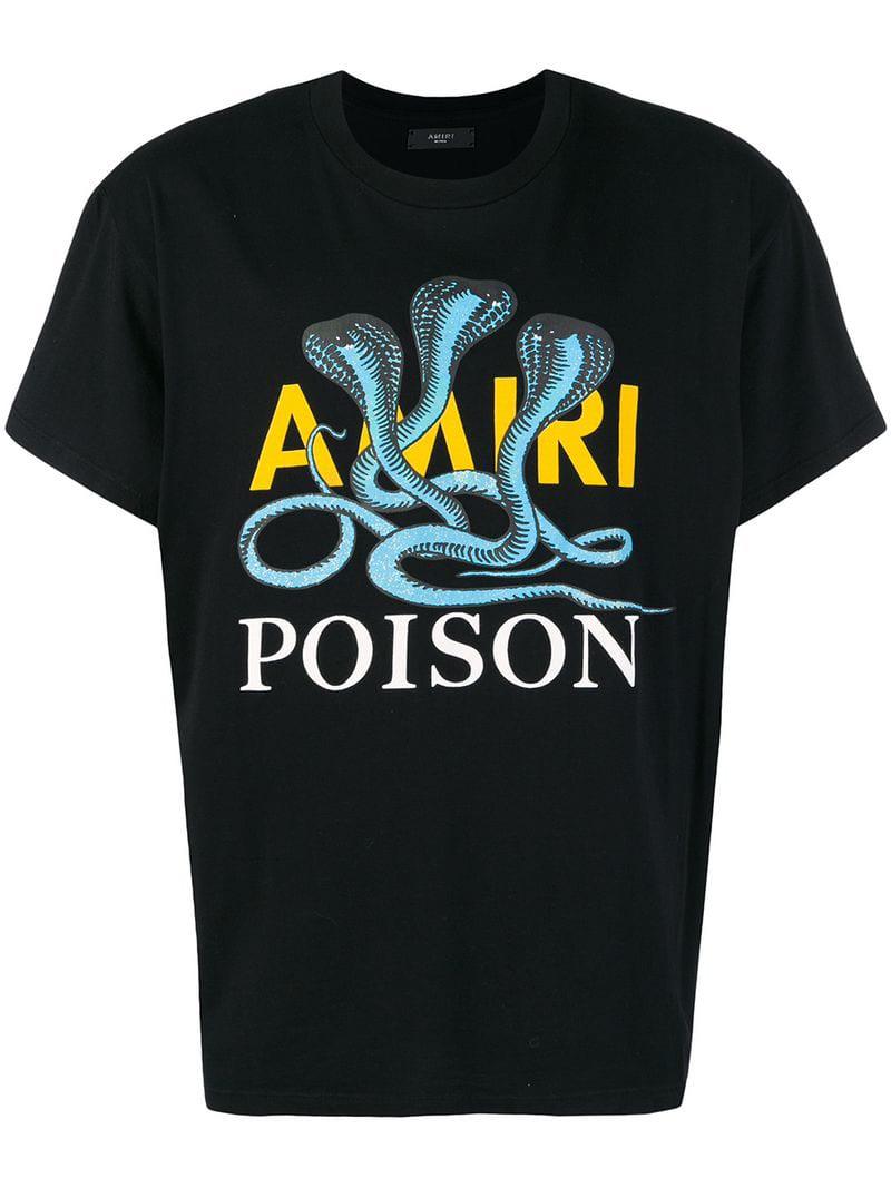 Amiri Poison Print T-shirt in Black for Men | Lyst UK