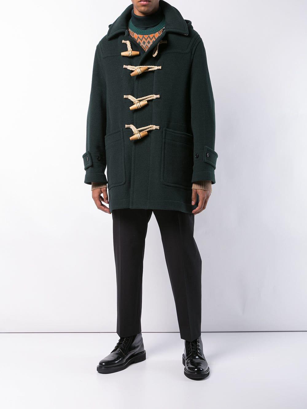 Gosha Rubchinskiy Synthetic X Burberry Duffle Coat in Green for Men | Lyst