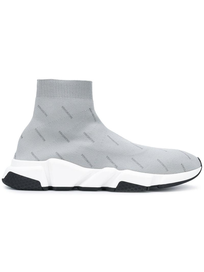 balenciaga sock trainers grey