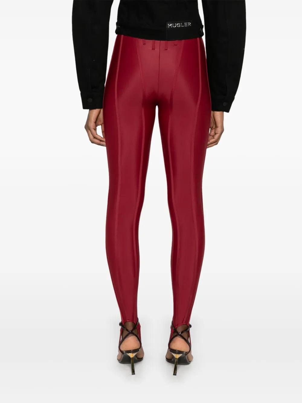 【Mugler】パネル stirrupレギンス レディース Mugler レギンス | オンラインセールは最大69%オフ