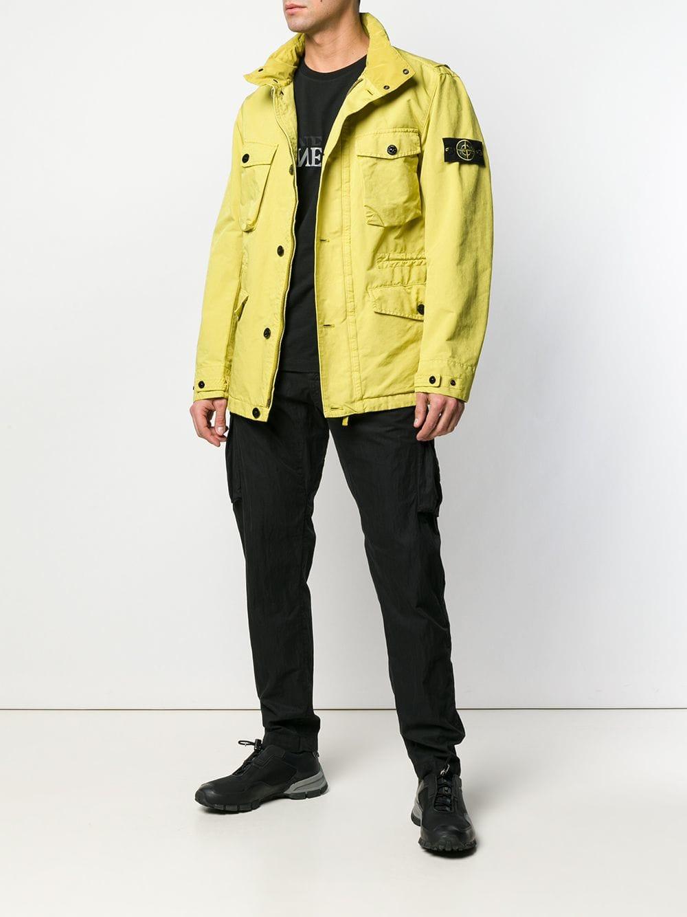 stone island multi pocket jacket