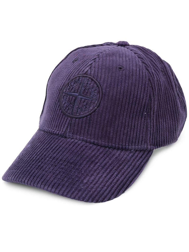 stone island corduroy cap