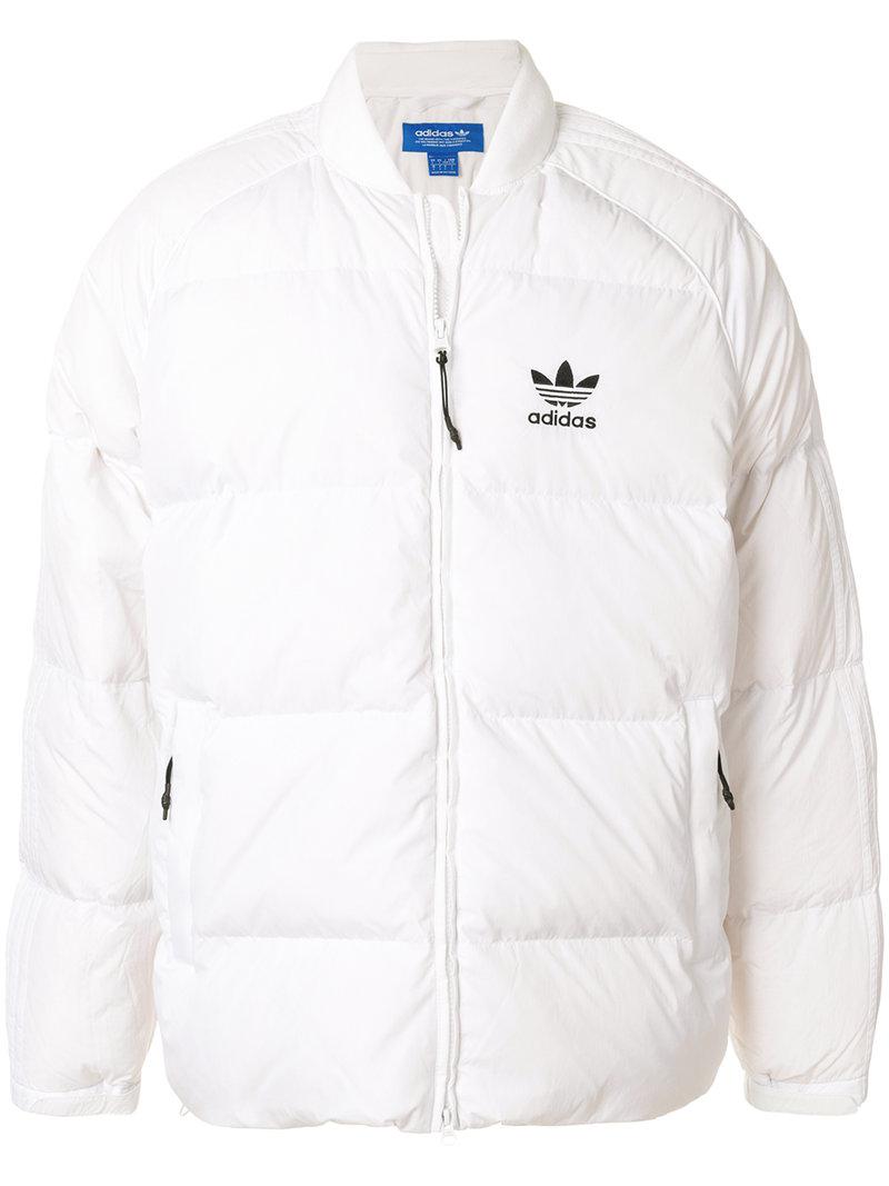 adidas puffer jacket white