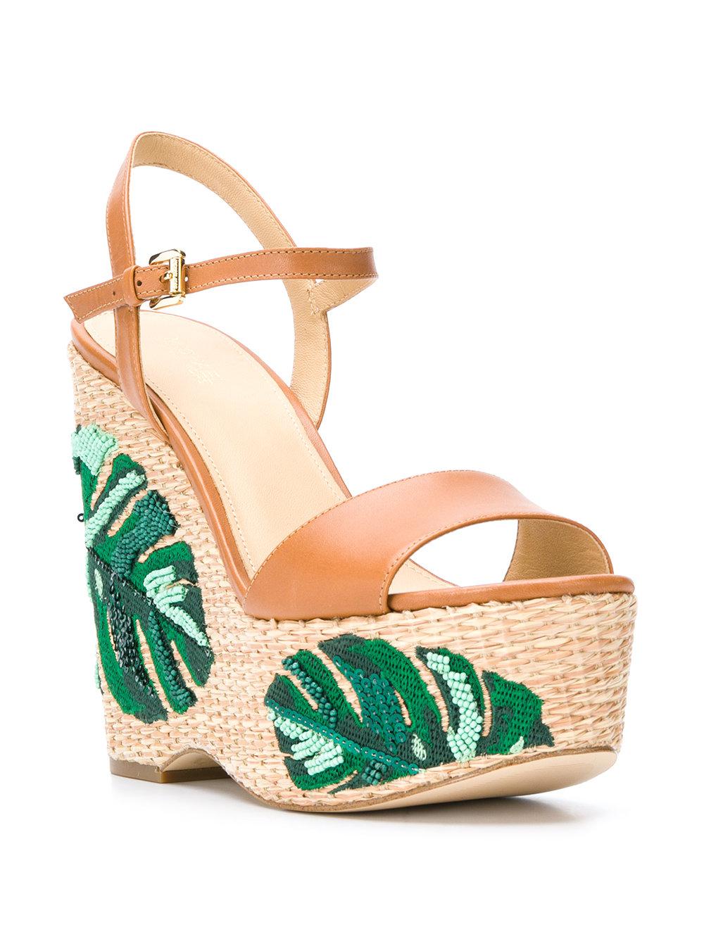 fisher palm embroidered wedge