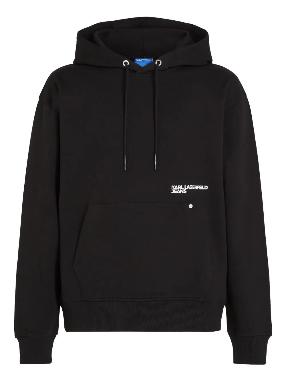 Karl Lagerfeld Graphic-Print Hoodie in Black for Men Lyst