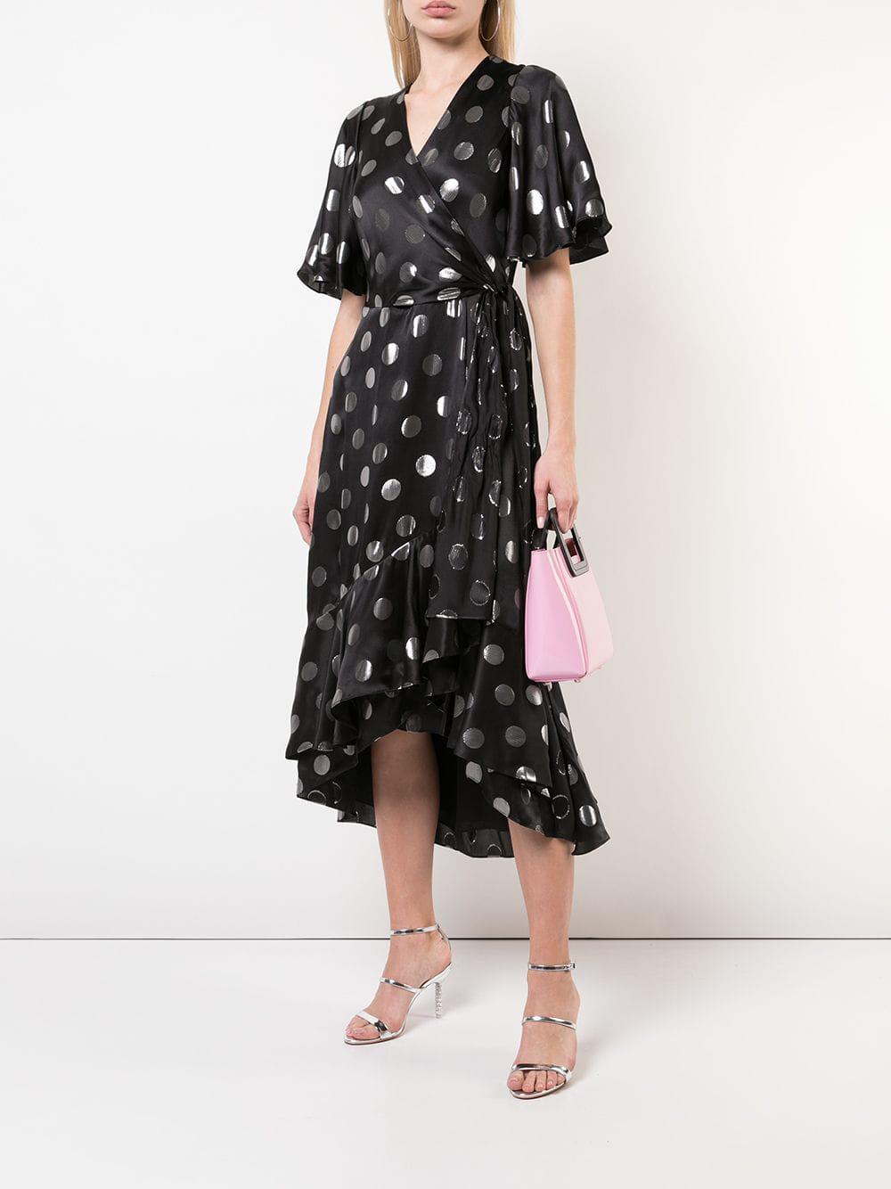 sareth dot wrap dress