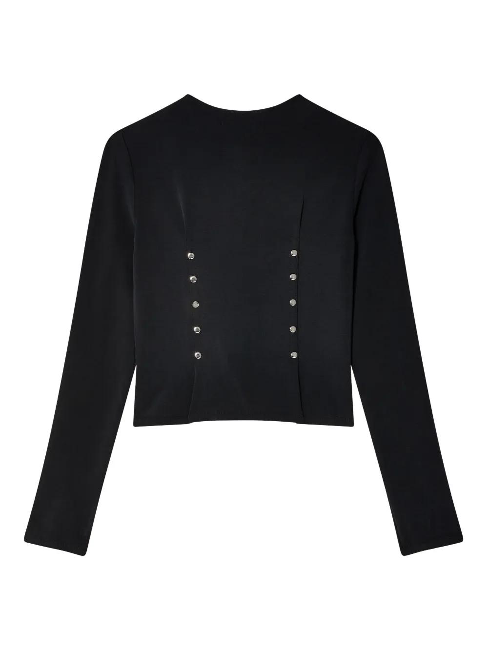 ECKHAUS LATTA◆カーディガン(厚手)/L/毛/GRY/EL21FW-2// Eckhaus Latta Teddy Cardigan | Black | FARFETCH