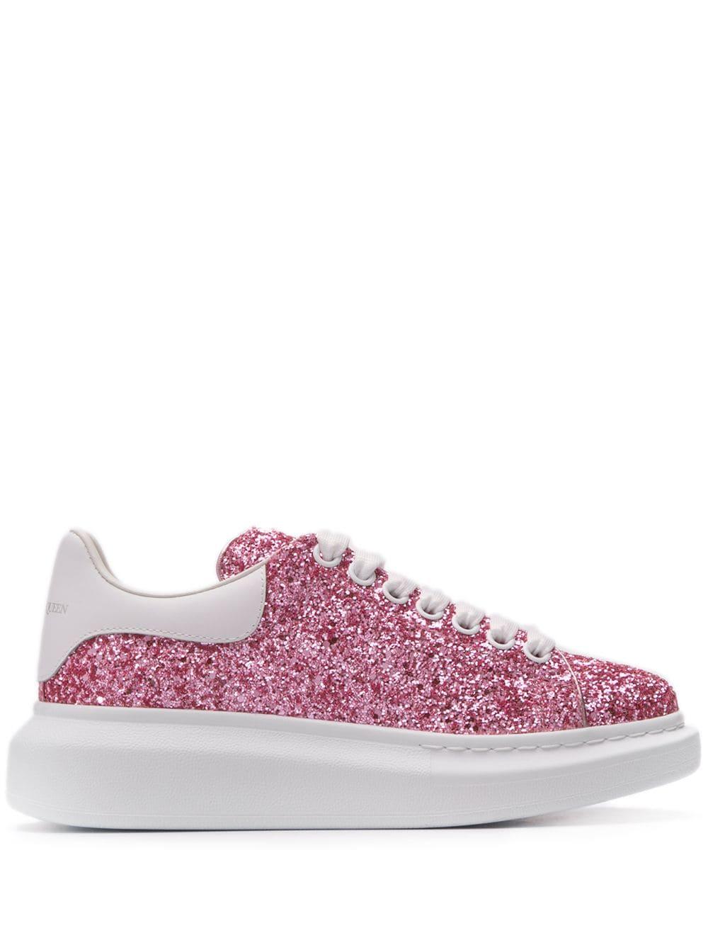 Alexander McQueen Oversized Glitter Sneakers in Pink - Save 16% - Lyst