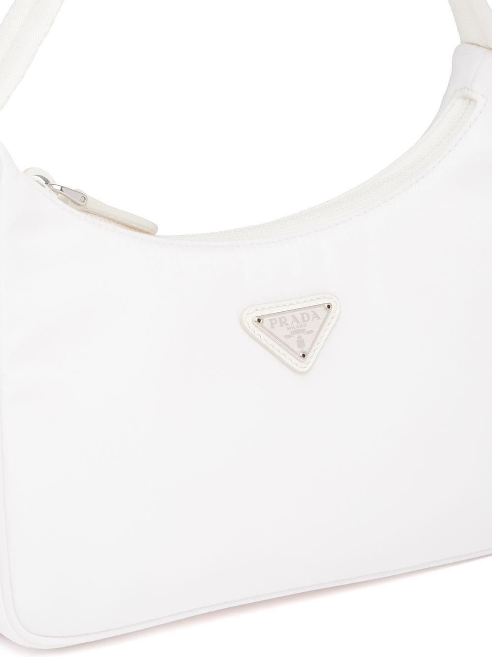 White prada online re edition bag