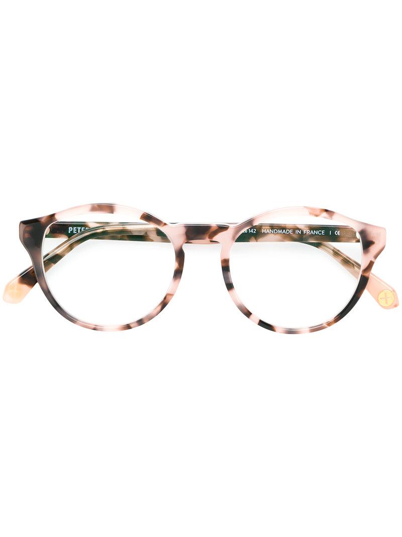 purple tortoise shell glasses
