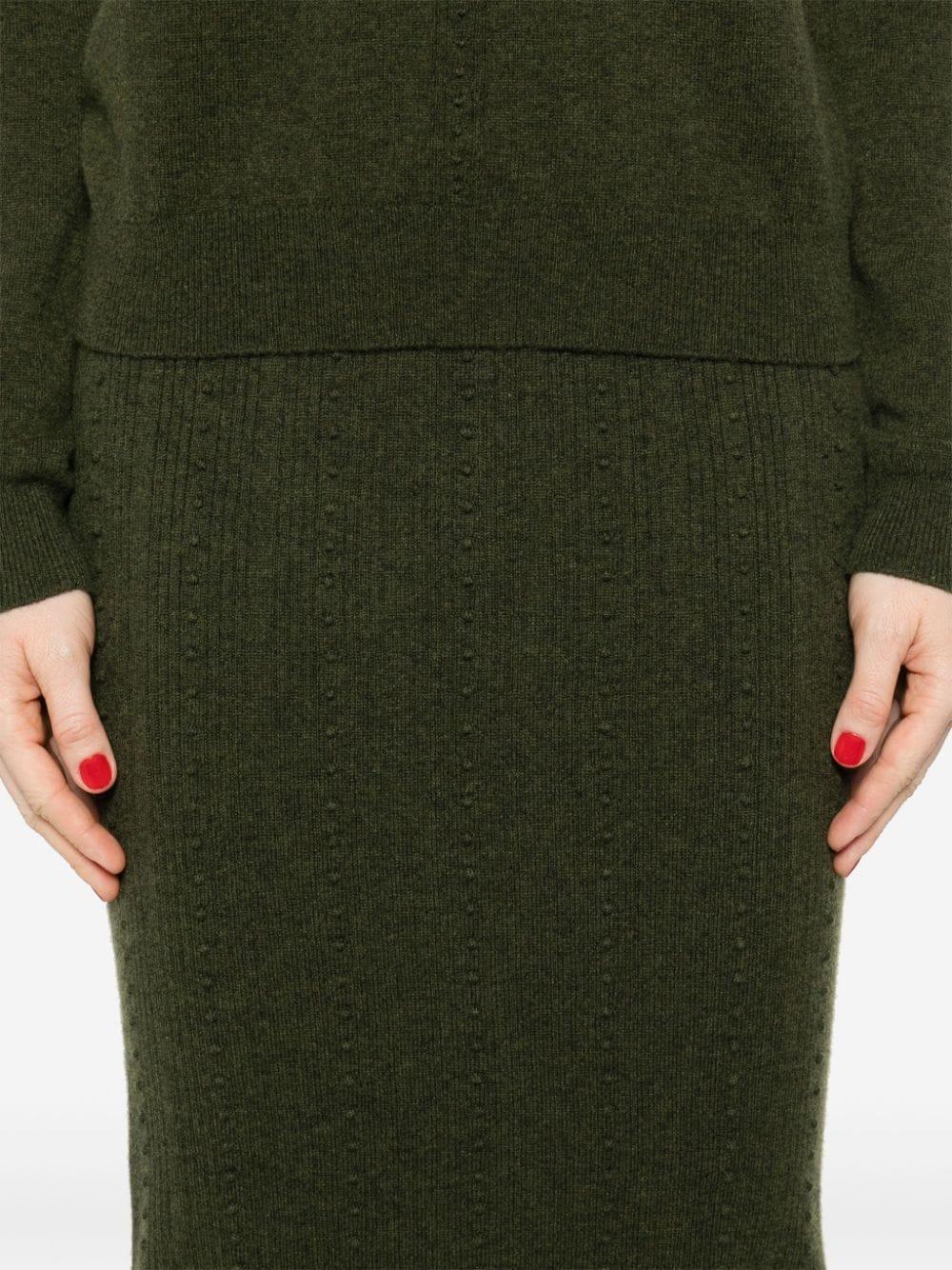Fabiana Filippi 3D Knit Midi Skirt in Green Lyst UK