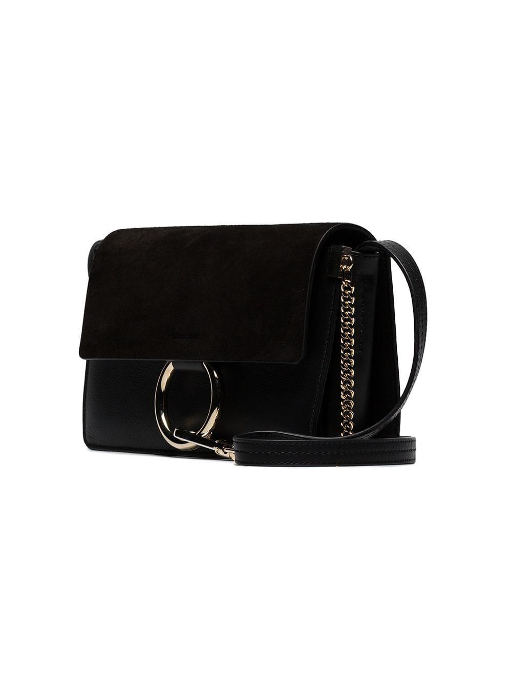 Chloé Leather Faye Bag Tote Small Black | Lyst Canada